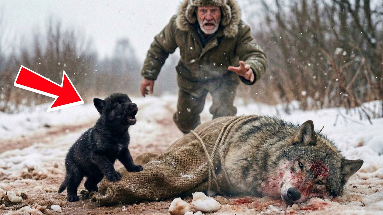 Związana wilczyca i płaczący szczeniak. Ta niezwykła historia z Tatr poruszy serca.