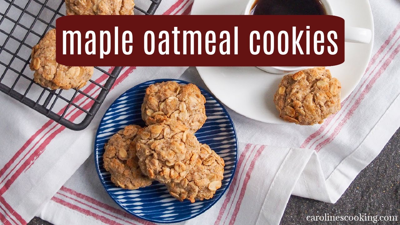 Spiced maple oatmeal cookies