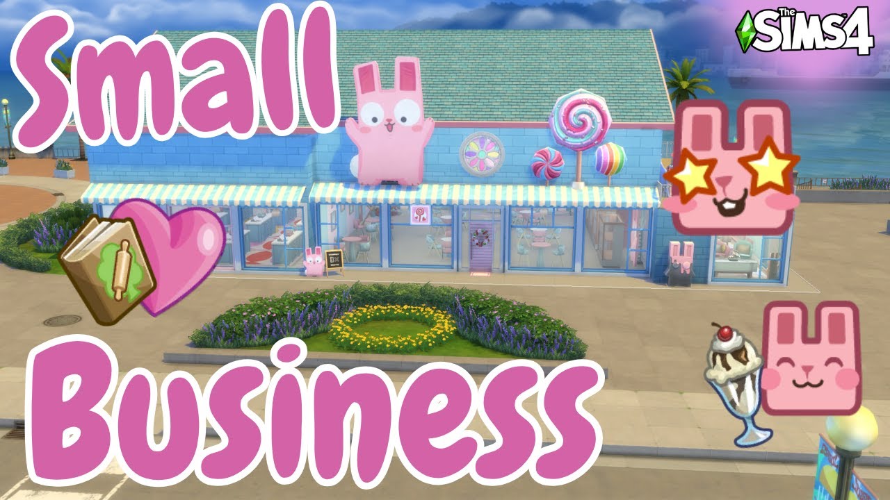 Building a Candy Store Cafe in The Sims 4 | Small Business Venue Speed Build