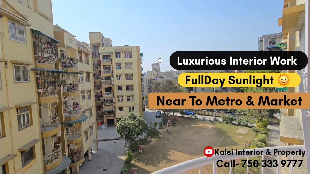 🟡SOCIETY FLAT | 3 BEDROOMS WITH LUXURY INTERIOR ✨️ | SECTOR 4 #Dwarkadelhi #dwarkaproperty 