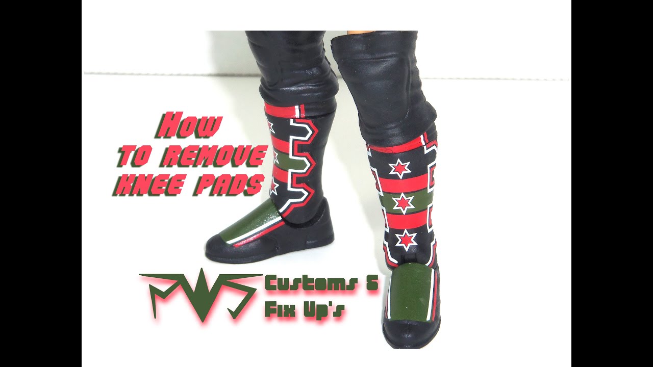 Customs and Fix Ups WWE Elite Knee Pad Removal