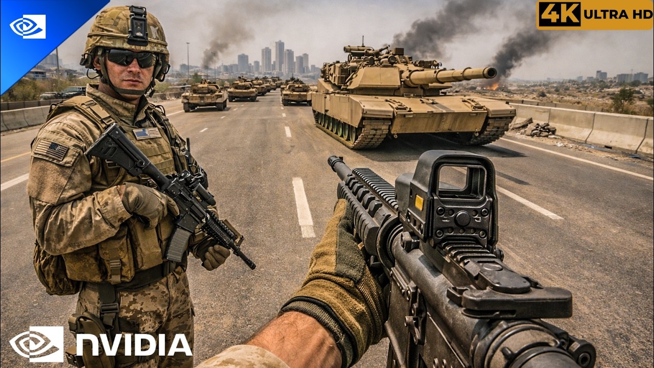 TANK CONVOY ADVANCE IN IRAN | REALISTIC ULTRA GRAPHIC GAMEPLAY [4K 60FPS] Battlefield 3