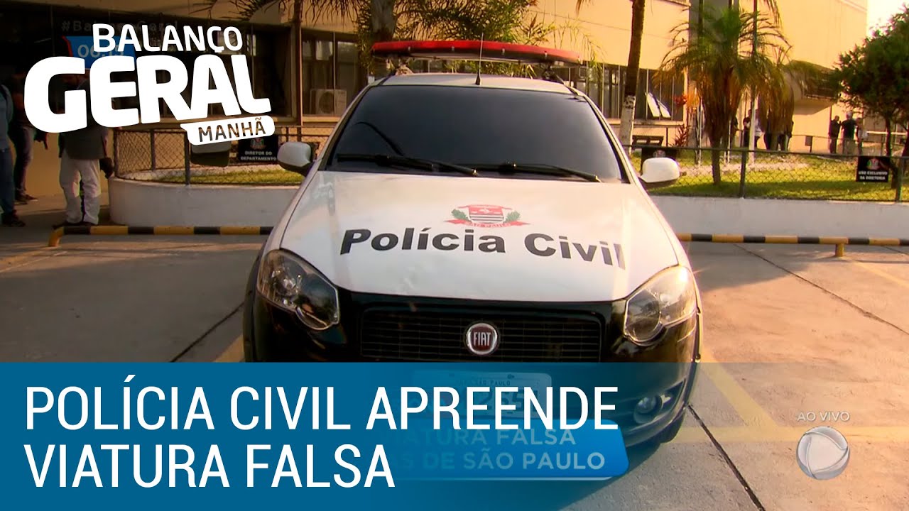 Polícia Civil apreende viatura falsa que circulava pelas ruas de SP