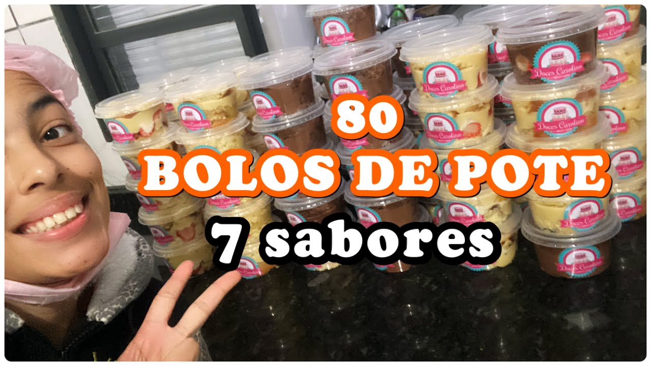 BOLO DE POTE ( faça e venda 🤑) 7 sabores e todos meus segredos de como atrair clientes