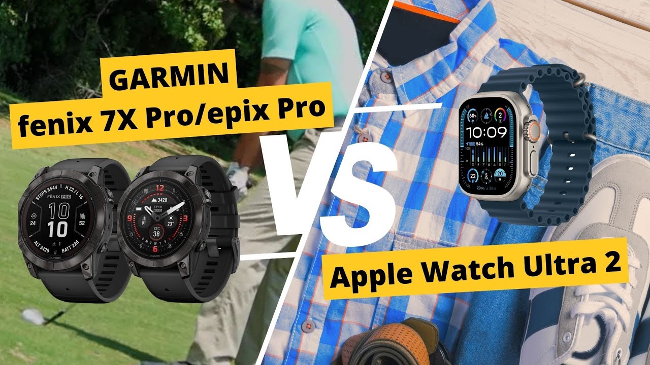 【比較動画】GARMIN fenix 7X Pro / epix Pro と Apple Watch Ultra 2 を比較してみた