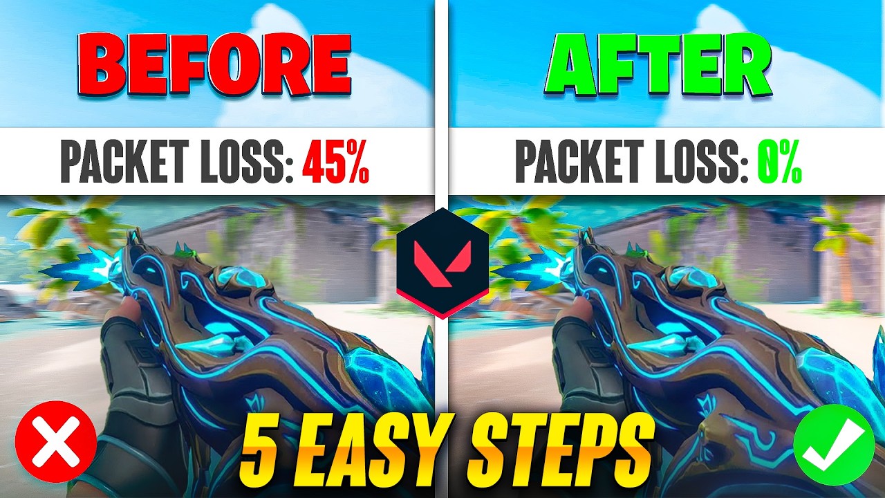 5 EASY Steps to FIX PACKET LOSS & NETWORK ISSUES in VALORANT *2026* 💻📶