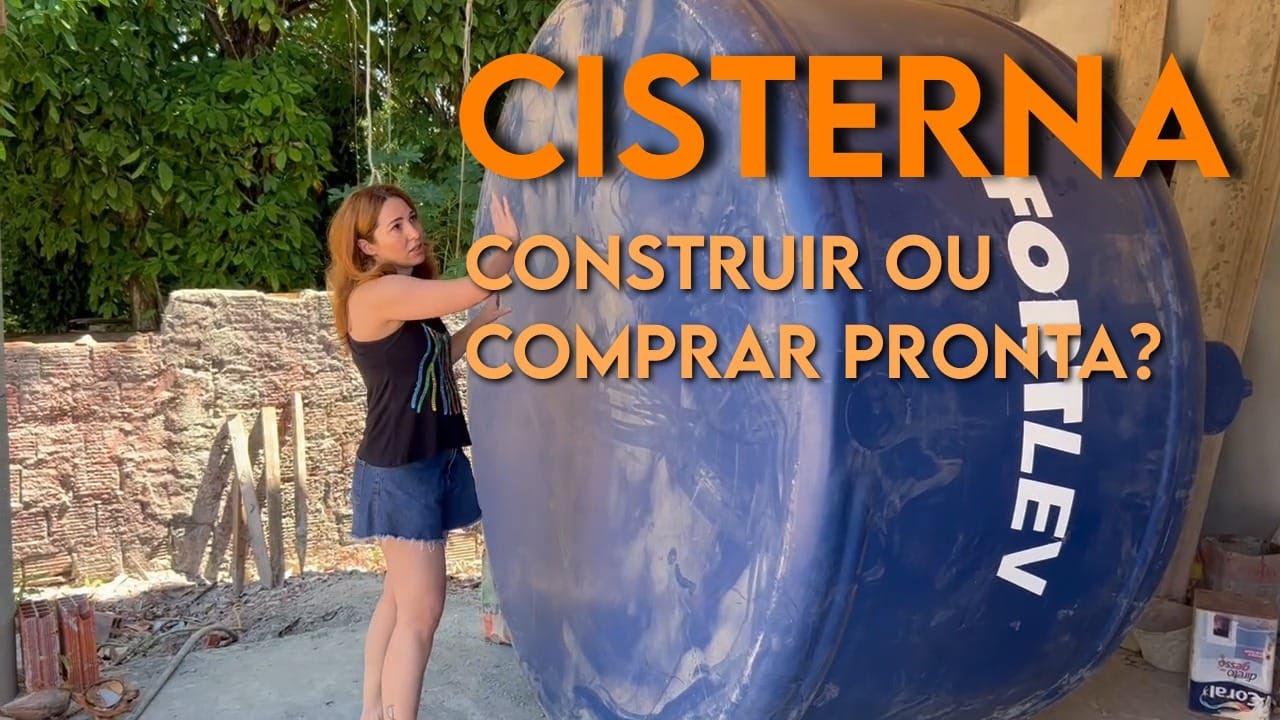 Optamos por enterrar a cisterna da Fortlev em vez de construir de alvenaria