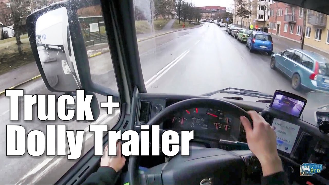 24m long Truck + Trailer Driving.