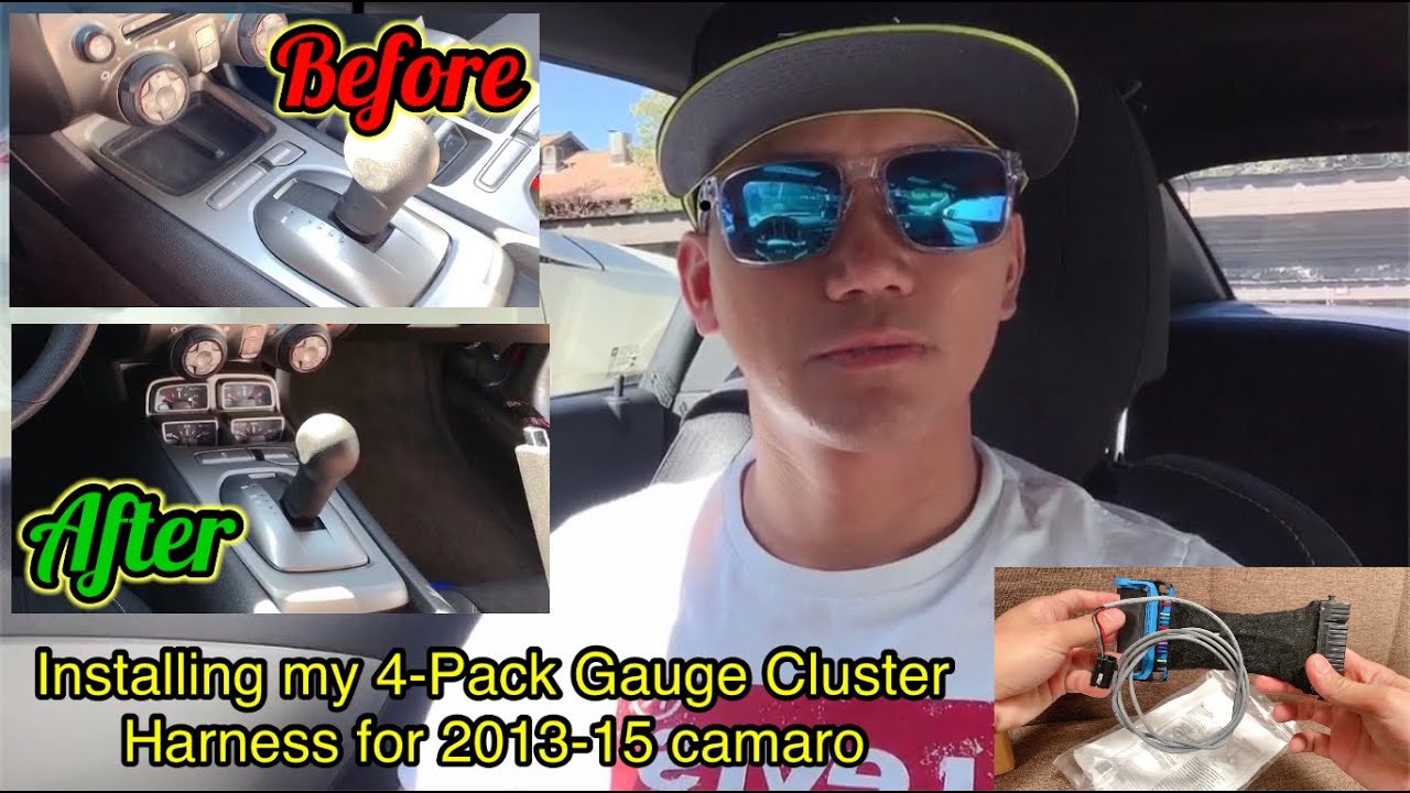 Installing a DIY 4-Pack Gauge Cluster Harness and a 4-pack Center Console Gauge for my Camaro 2014