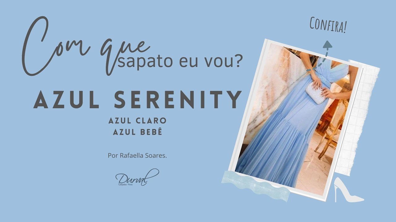 Sapatos para Vestido Azul Serenety