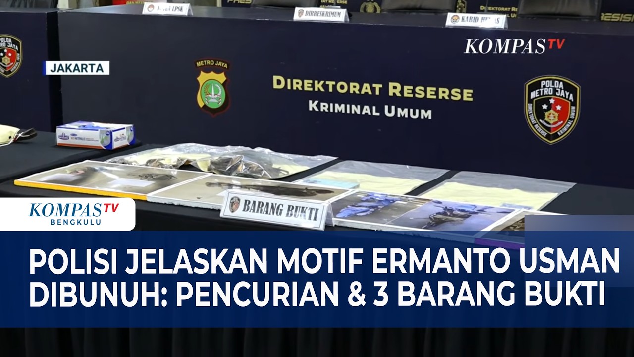 Polisi Jelaskan Motif Ermanto Usman Dibunuh: Pencurian & 3 Barang Bukti