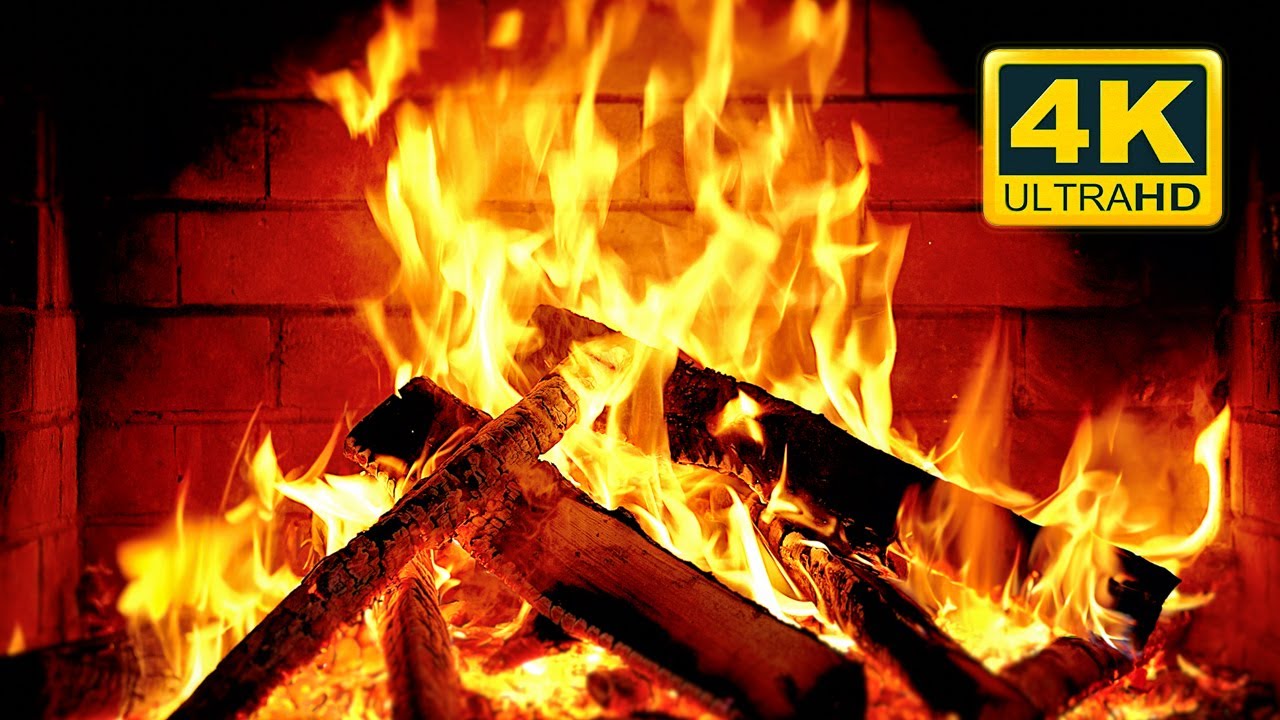 🔥 Cozy Fireplace 4K (12 HOURS). Fireplace with Crackling Fire Sounds. Fireplace Burning 4K