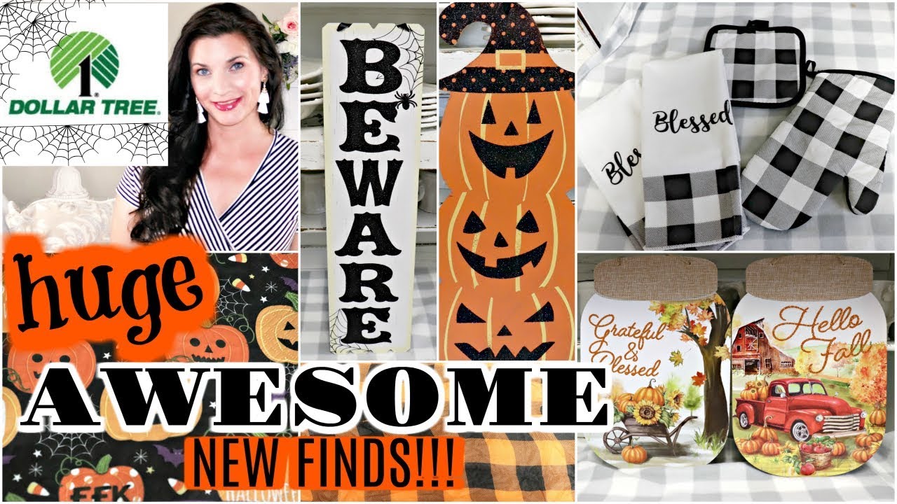 🍁HUGE FALL & HALLOWEEN DOLLAR TREE DECOR HAUL!!🍁 