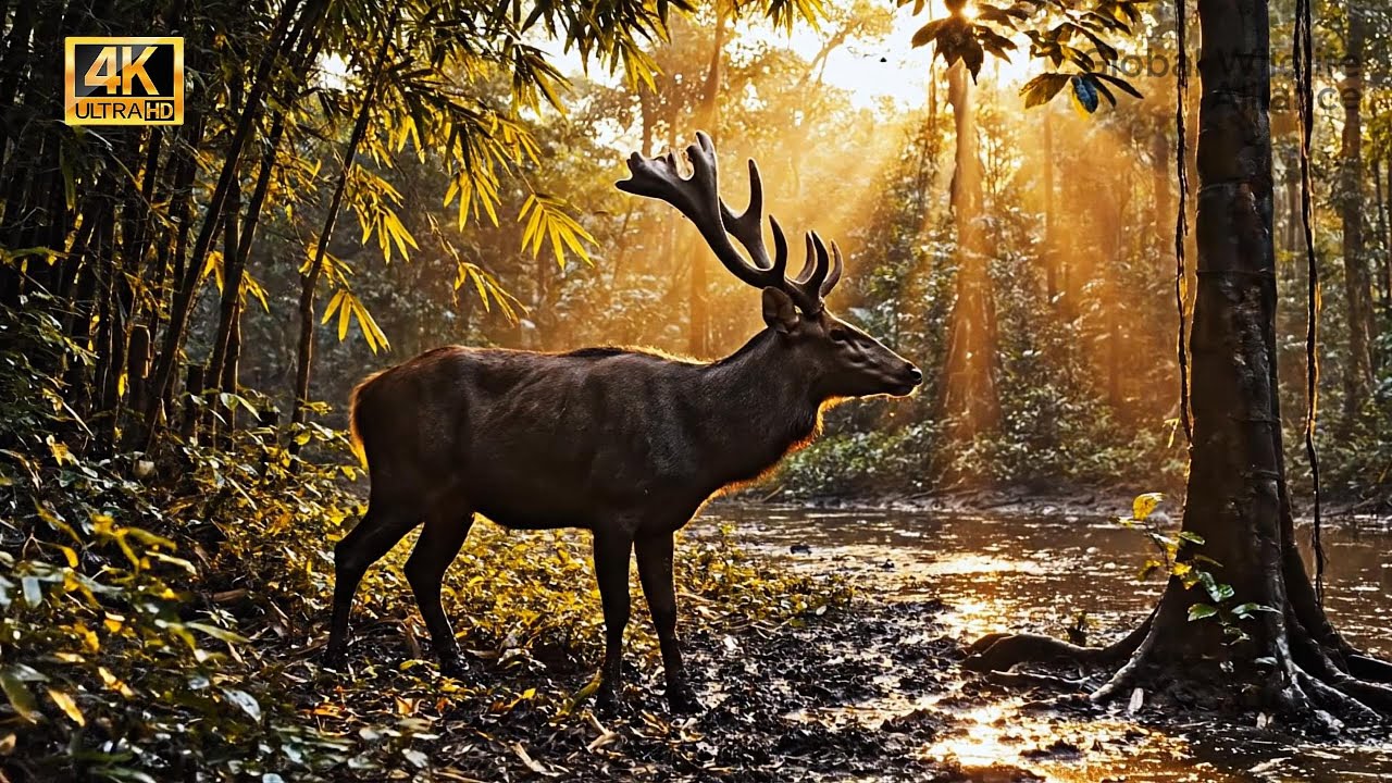 Life of the Red Deer in the Wild | Survival of the Forest Giant | Life, Rut, and Survival | 4K