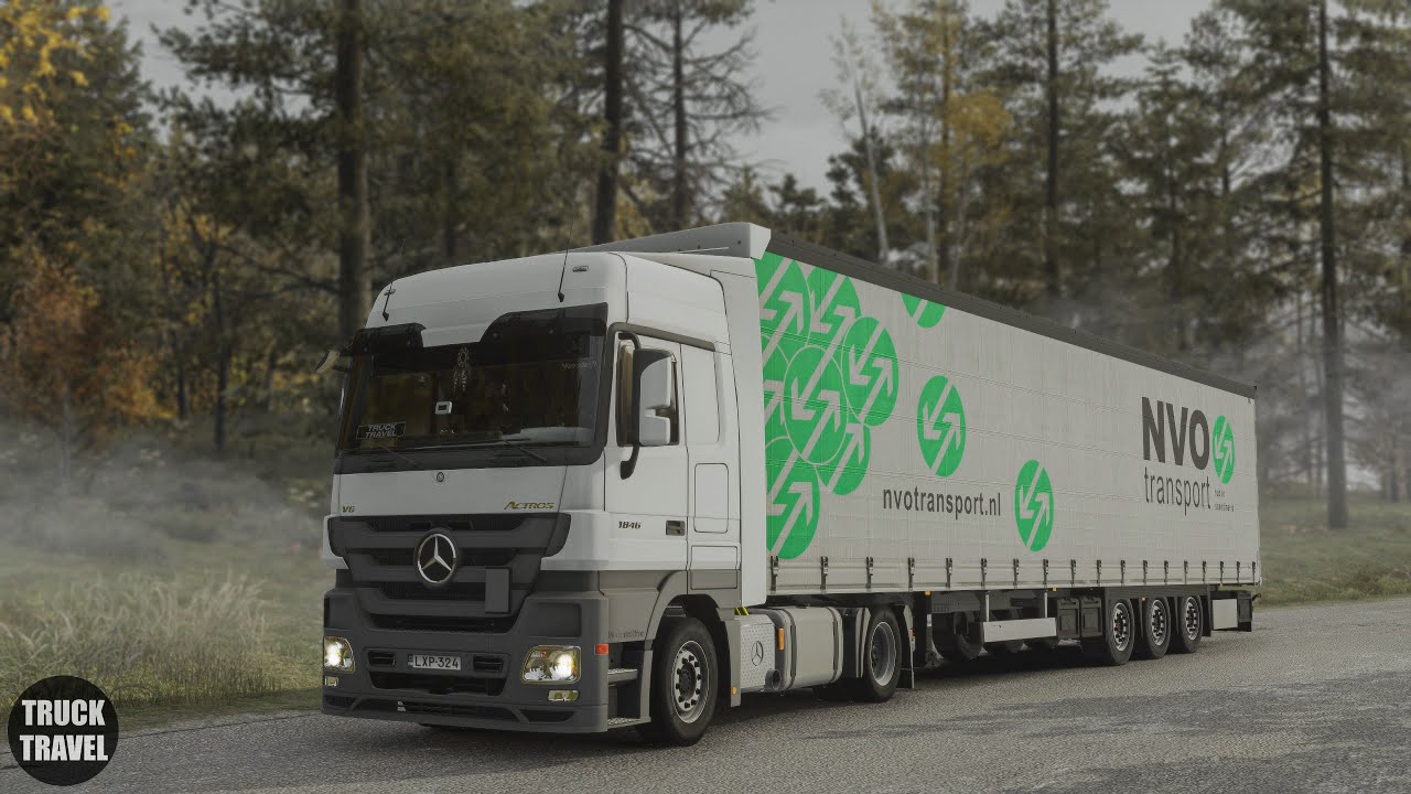 [ETS 2 1.57] Realistic Driving Mercedes Actros MP3 | PNG 1.15.6 + Reshade | POV Drive 4K + Wheel Cam