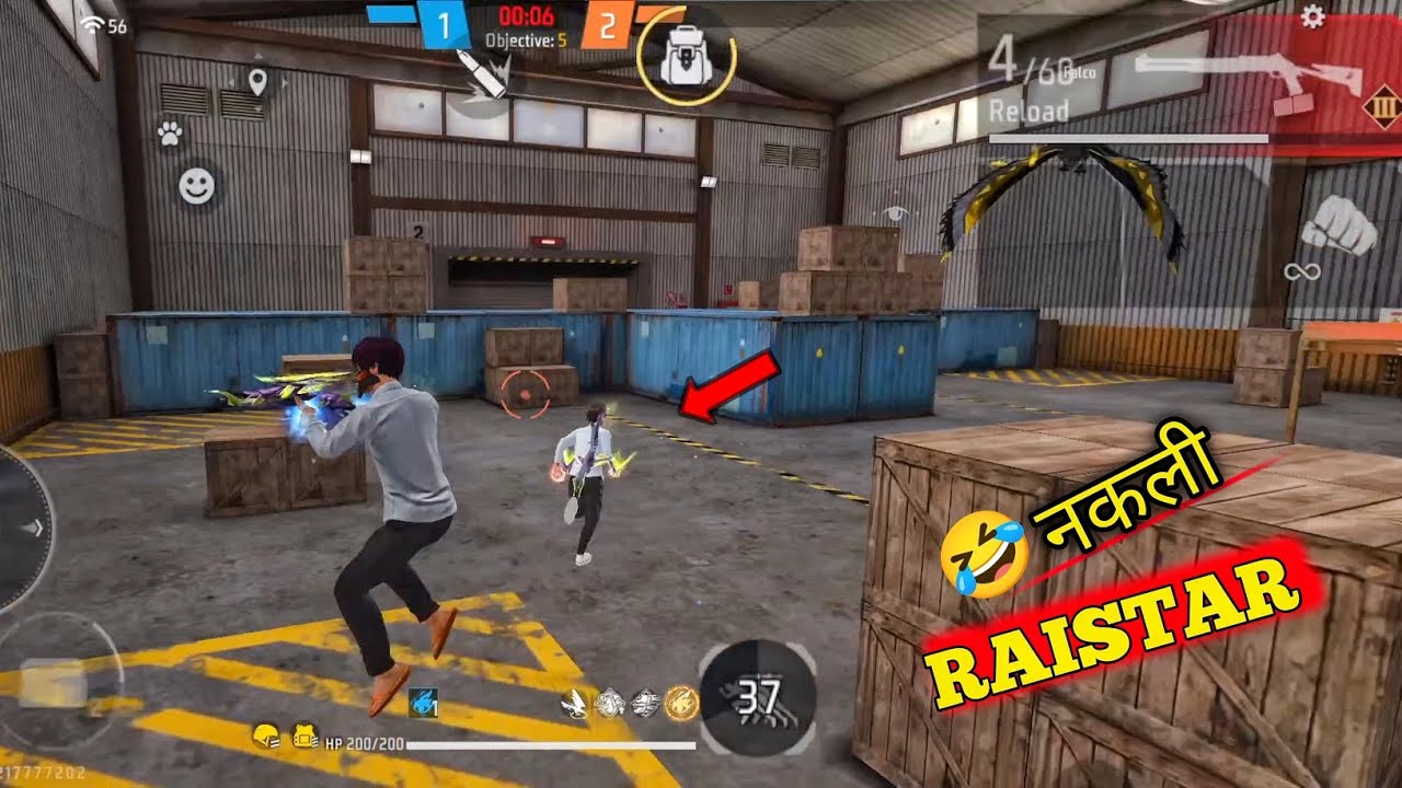 Lone wolf 1 VS 1 नकली RAISTAR 🤣 With me  Full gameplay  | FREE FIRE 🔥| 