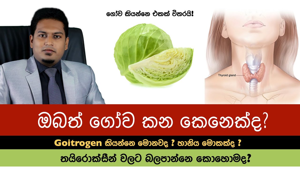 ගෝව කෑවොත් ලගදිම තයිරොක්සීන් බොන්න වෙයිද? | Cabbage & Thyroxine By Nutritionist Hiroshan Jayaranga