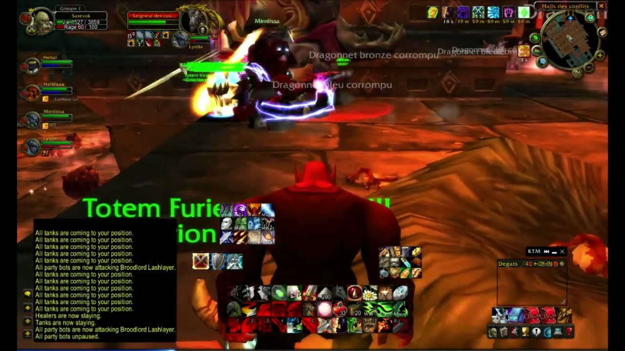 WoW Solocraft BWL - Broodlord Lashlayer kill No-VIP Horde Side