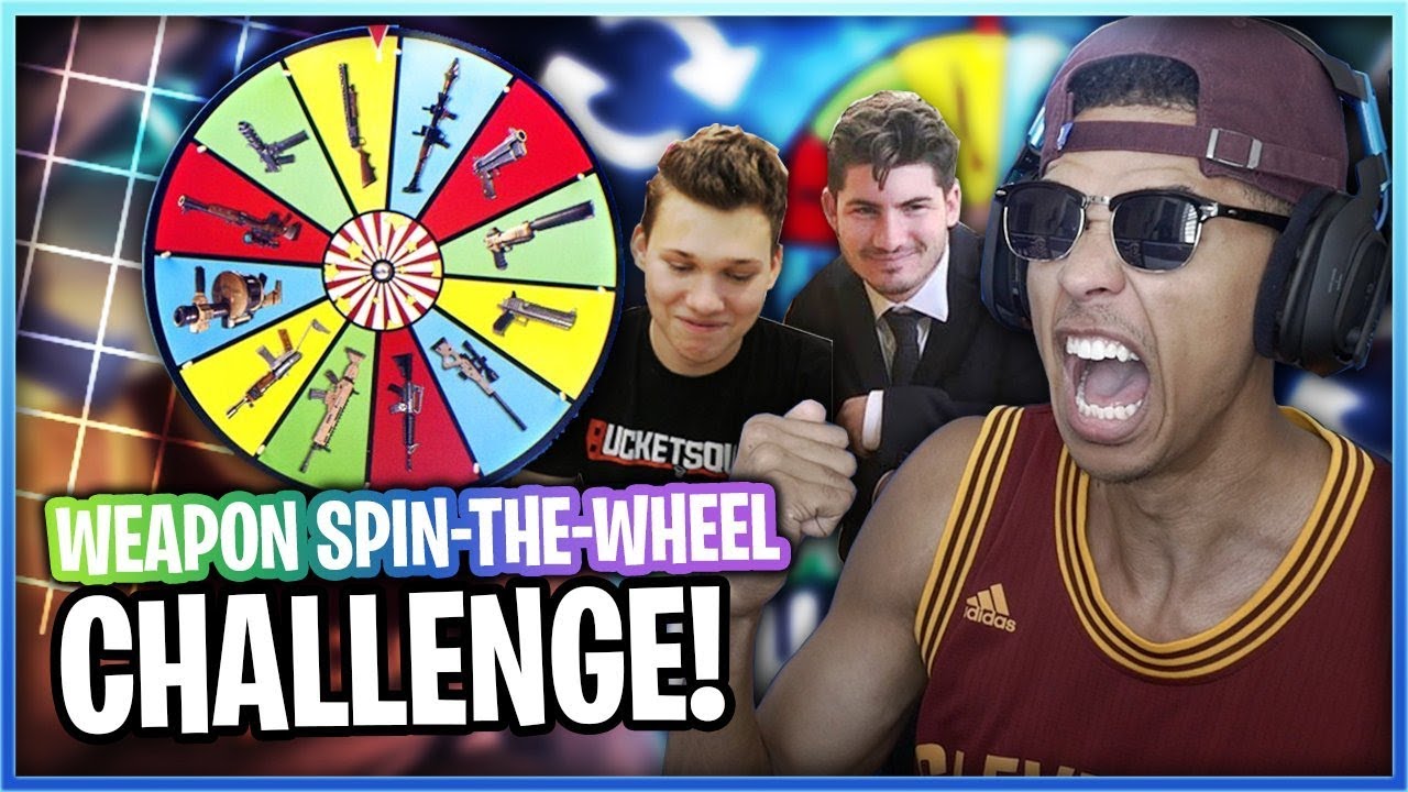 2HYPE FORTNITE SPIN-THE-WHEEL WEAPON CHALLENGE! Fortnite Battle Royale