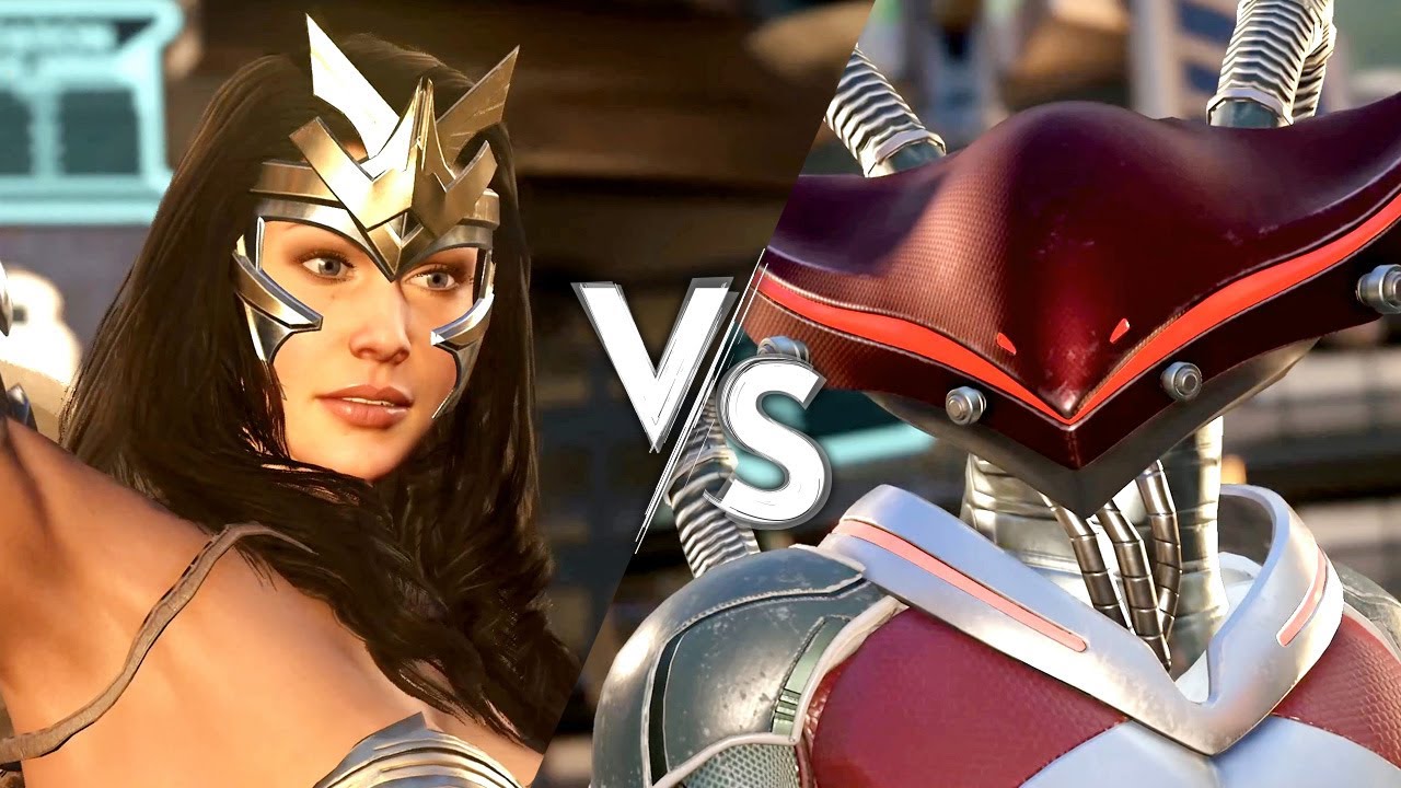 Wonder Woman vs. Black Manta ★ Injustice 2 CPU vs. CPU 【AI Battle Simulator / 4K 60FPS】