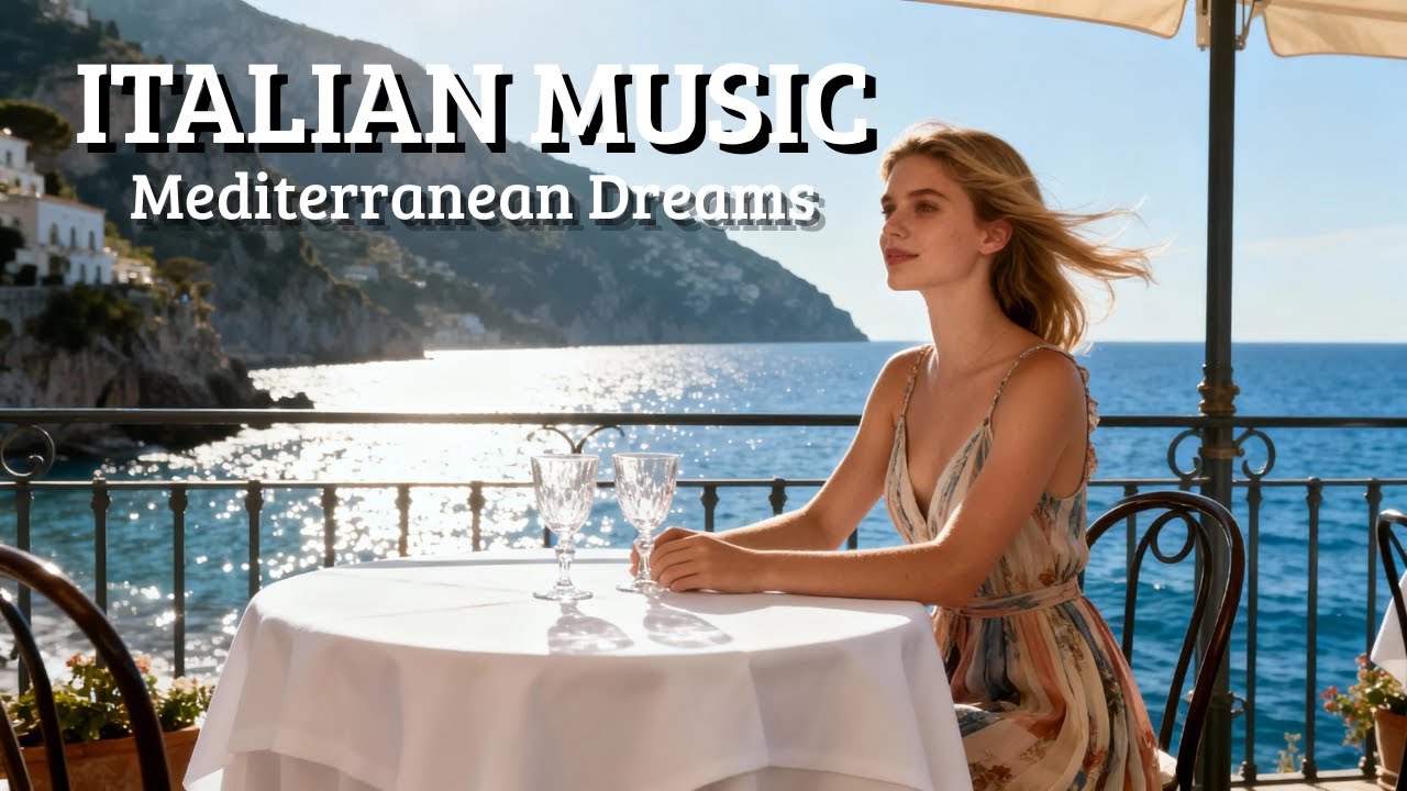 Italy Coastal Ambience 🎶 Mediterranean Music for 2+ Hours Lake Como Peaceful Escape