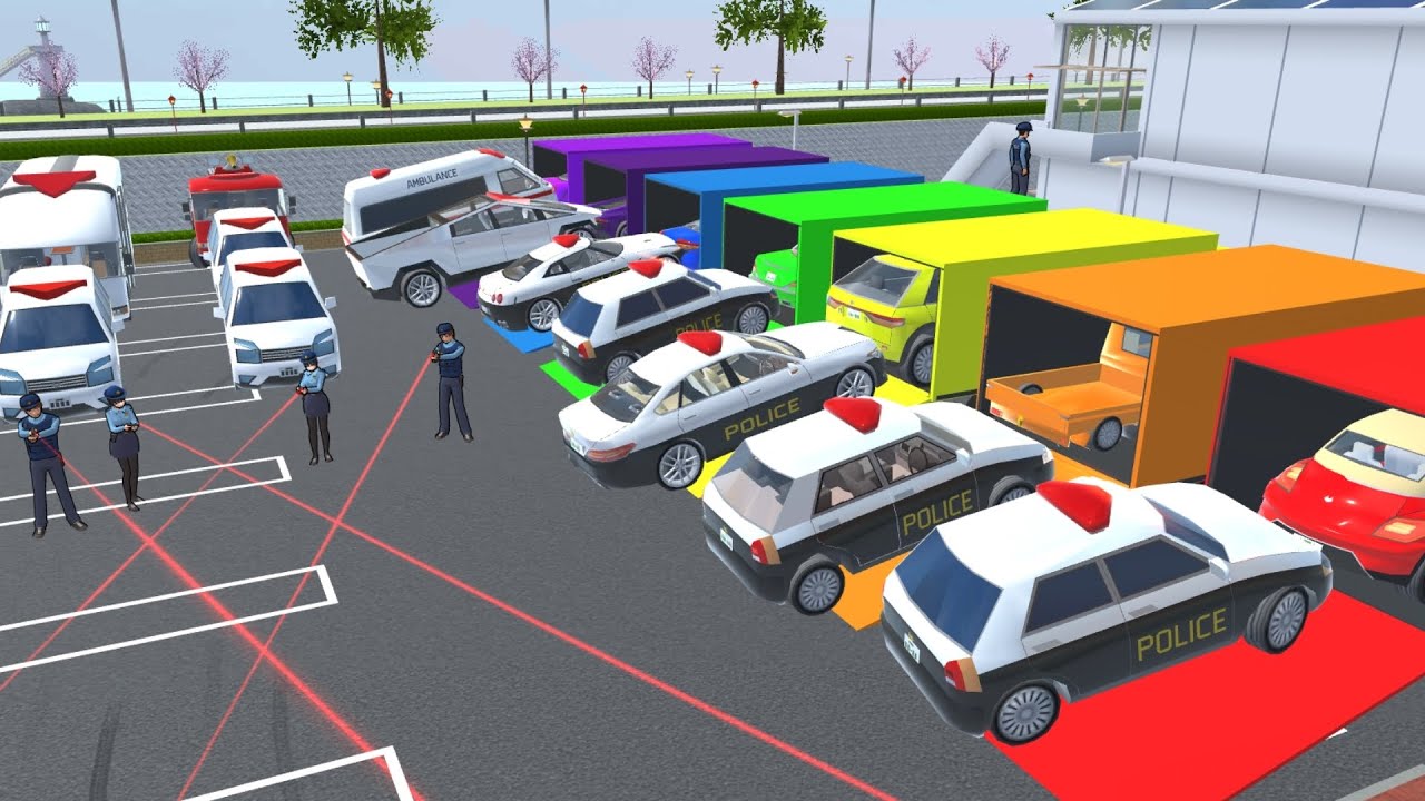 Collection all Police car 🚓, ambulance 🚑, fire truck 🚒 at Hospital part 20 SAKURA School Simulator