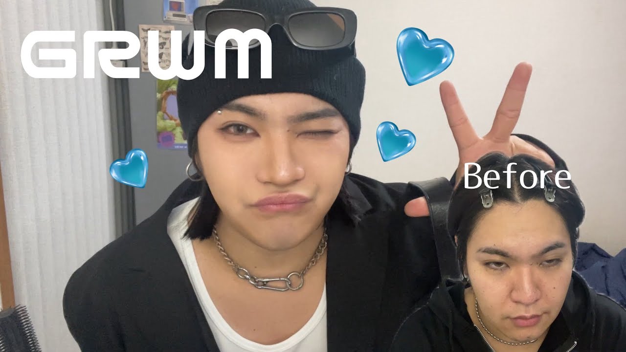 GRWM】ダラダラメイク紹介しながらお出掛け準備🩵語彙力なさ過ぎてほぼ何言ってるかわからないけど最後まで見てねキャンペーン✨ﾖｲｼｮ