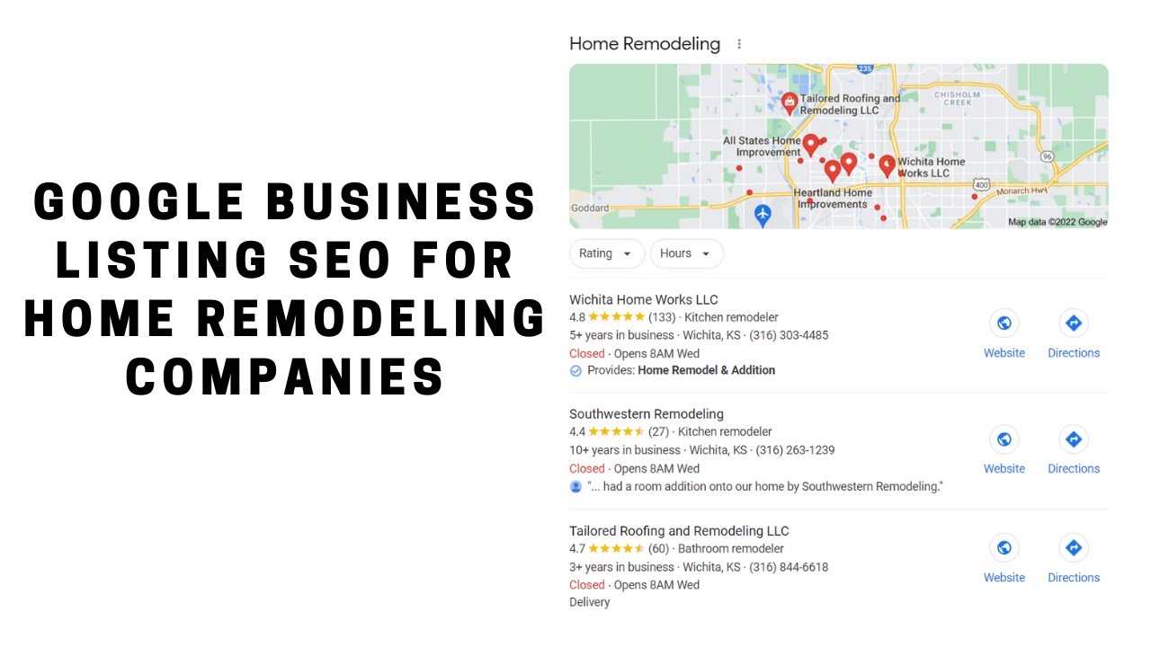 Google Business Listing SEO for Home Remodeling Companies