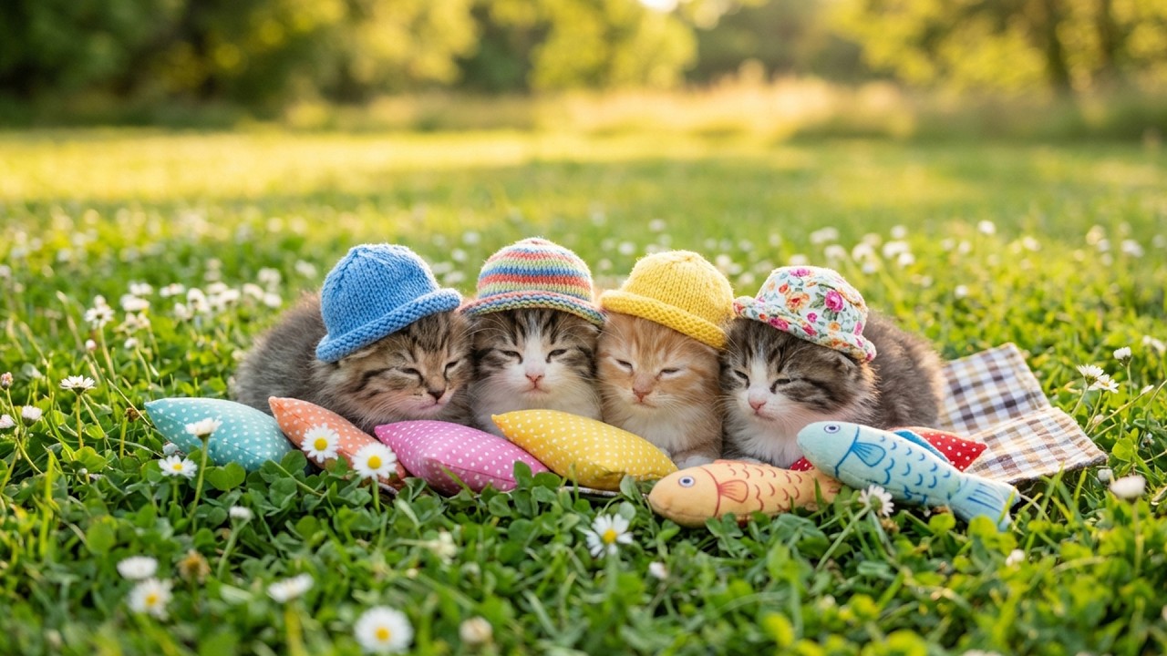 12 часов успокаивающей музыки для кошек 😻 Расслабляющие звуки для тревожных питомцев 🌈 Кошачье те...