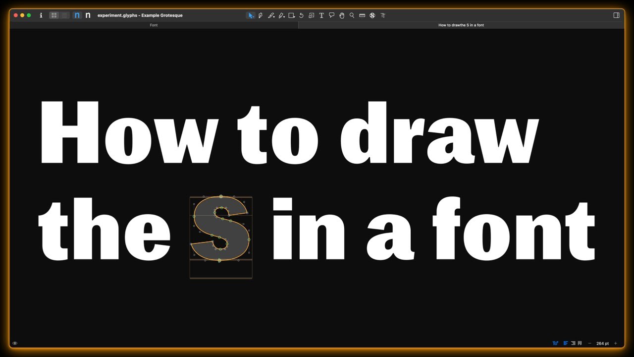 Drawing better Bézier curves (Or: how to draw the “S” in a font)