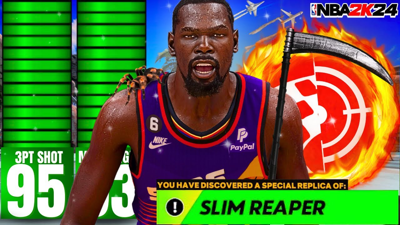 95 3PT + 93 MID + 90 DUNK KEVIN DURANT BUILD CAN DO EVERYTHING!! BEST BIGMAN BUILD IN NBA2K24!!