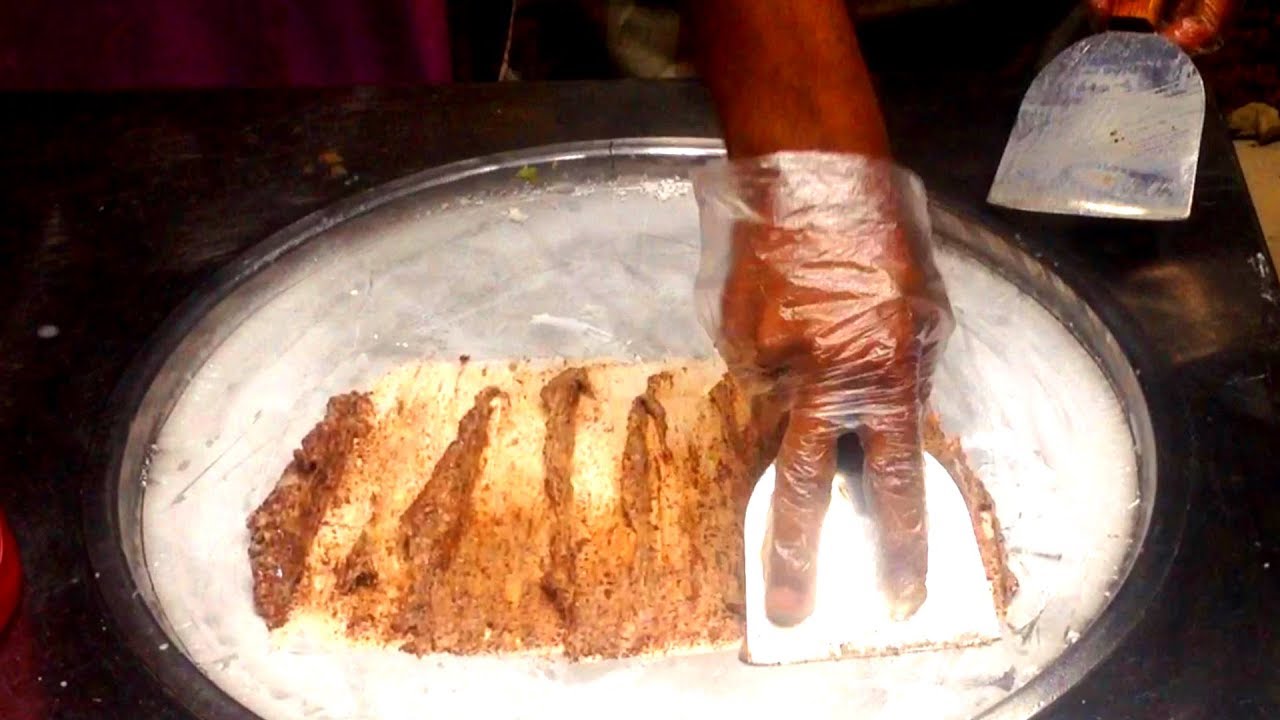 Ice Cream Rolls | Nutella & Brownie / Fried Thailand Ice Cream rolled by Frozen Pan in India