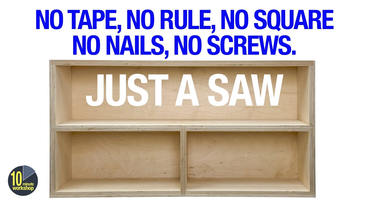 Plywood Cabinets - no router, no dado stack [video 556]
