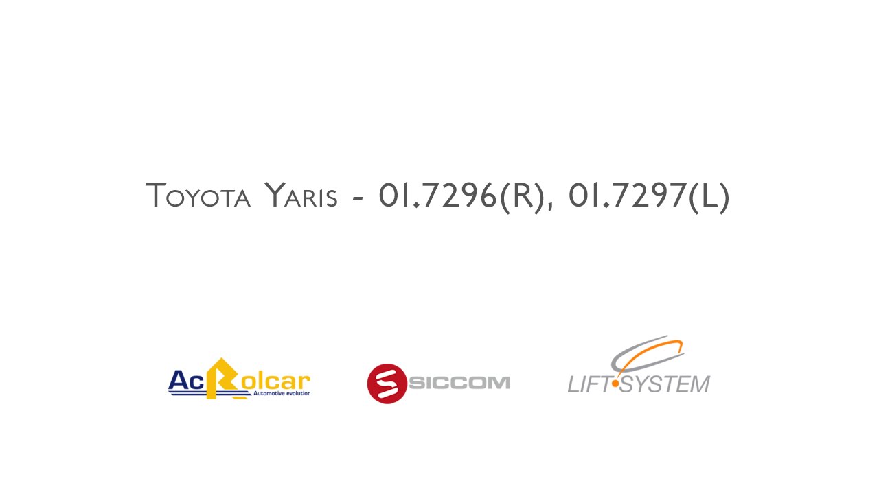 Video Tutorial Alzacristalli Toyota Yaris - 01.7296/01.7297 - Ac Rolcar