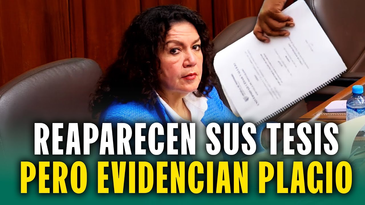 Reaparecen las tesis de congresista María Acuña pero 'turnitin' evidencia el plagio