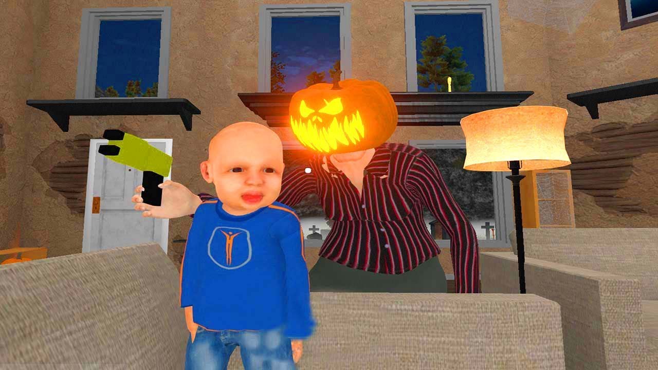 BALKABAĞI BÜYÜKANNEYİ TROLLEYEN BEBEK 🎃 GRANNY SIMULATOR