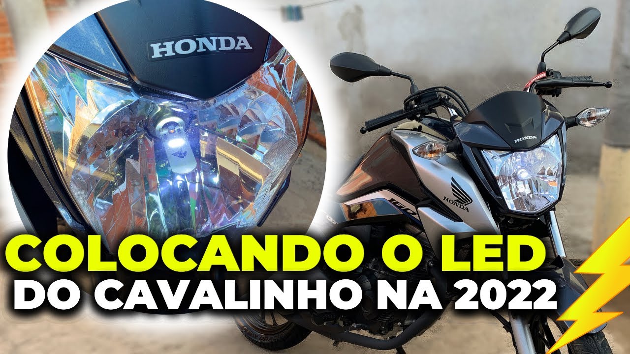 Colocando Led do Cavalinho na Titan 160 2022 (passo a passo)⚡️⚡️