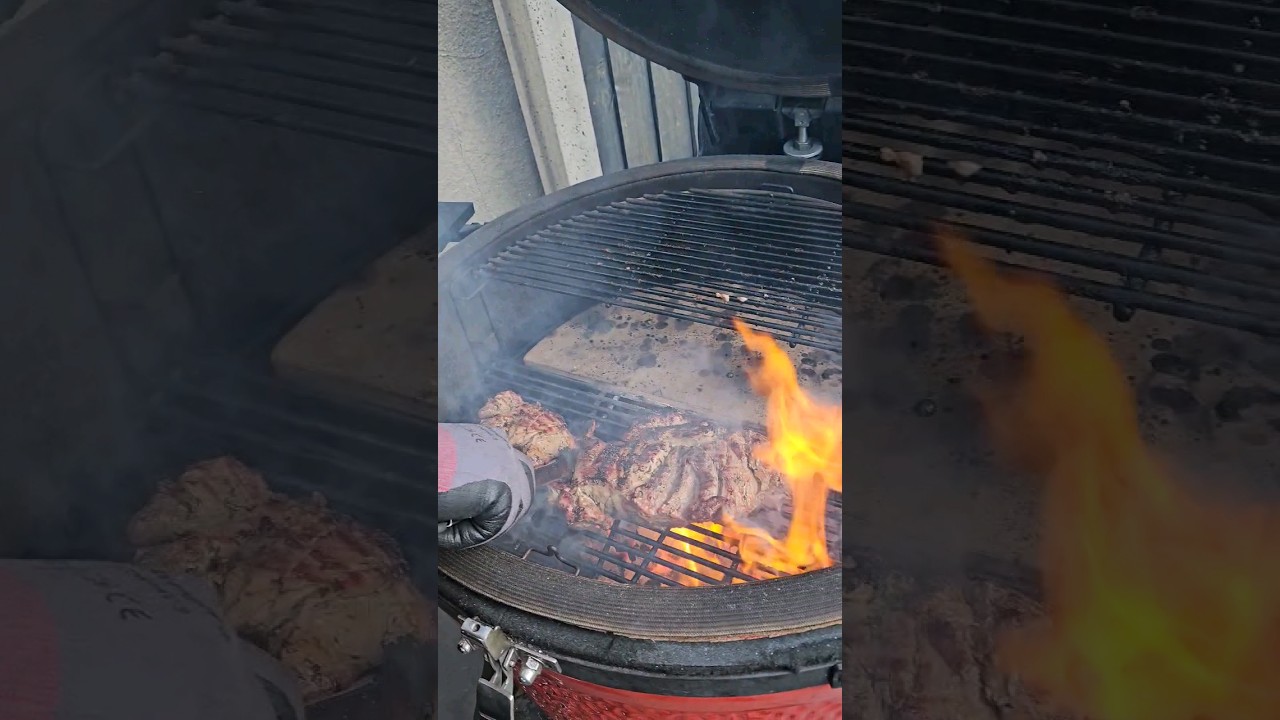 Kamado Joe BigJoe: The most succulent Butterflied Leg of Lam
