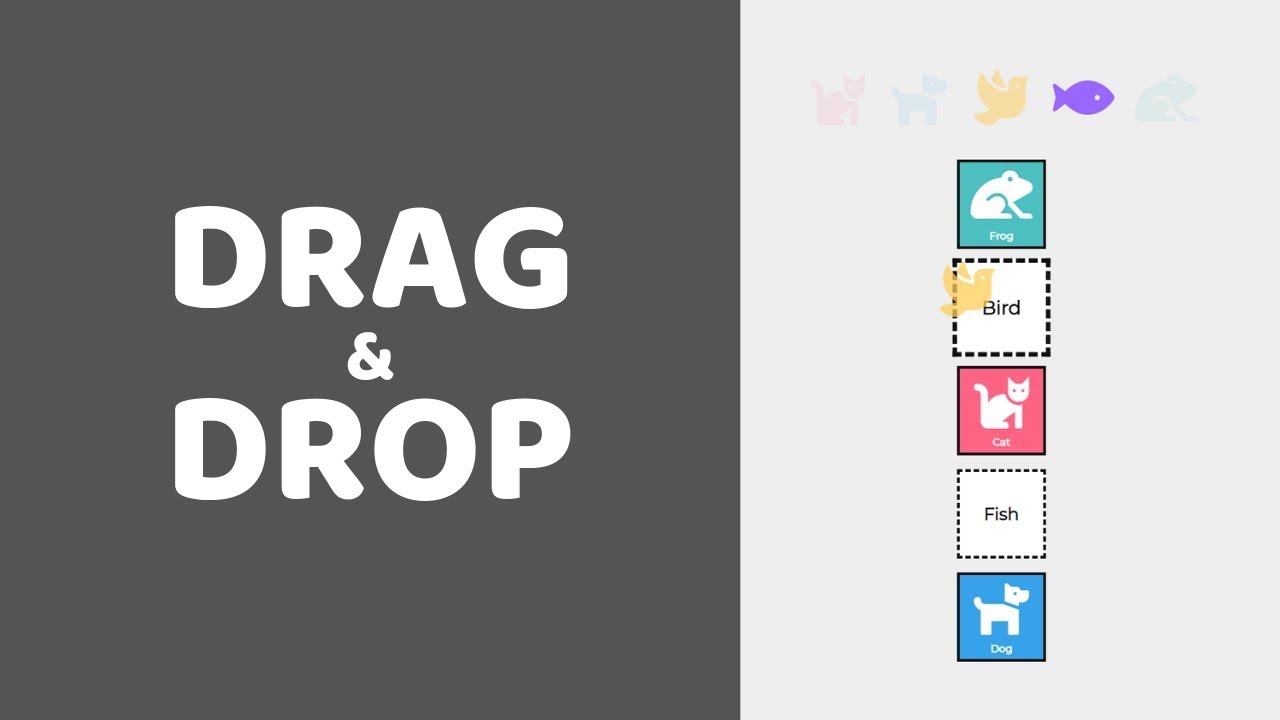 HTML Drag and Drop API