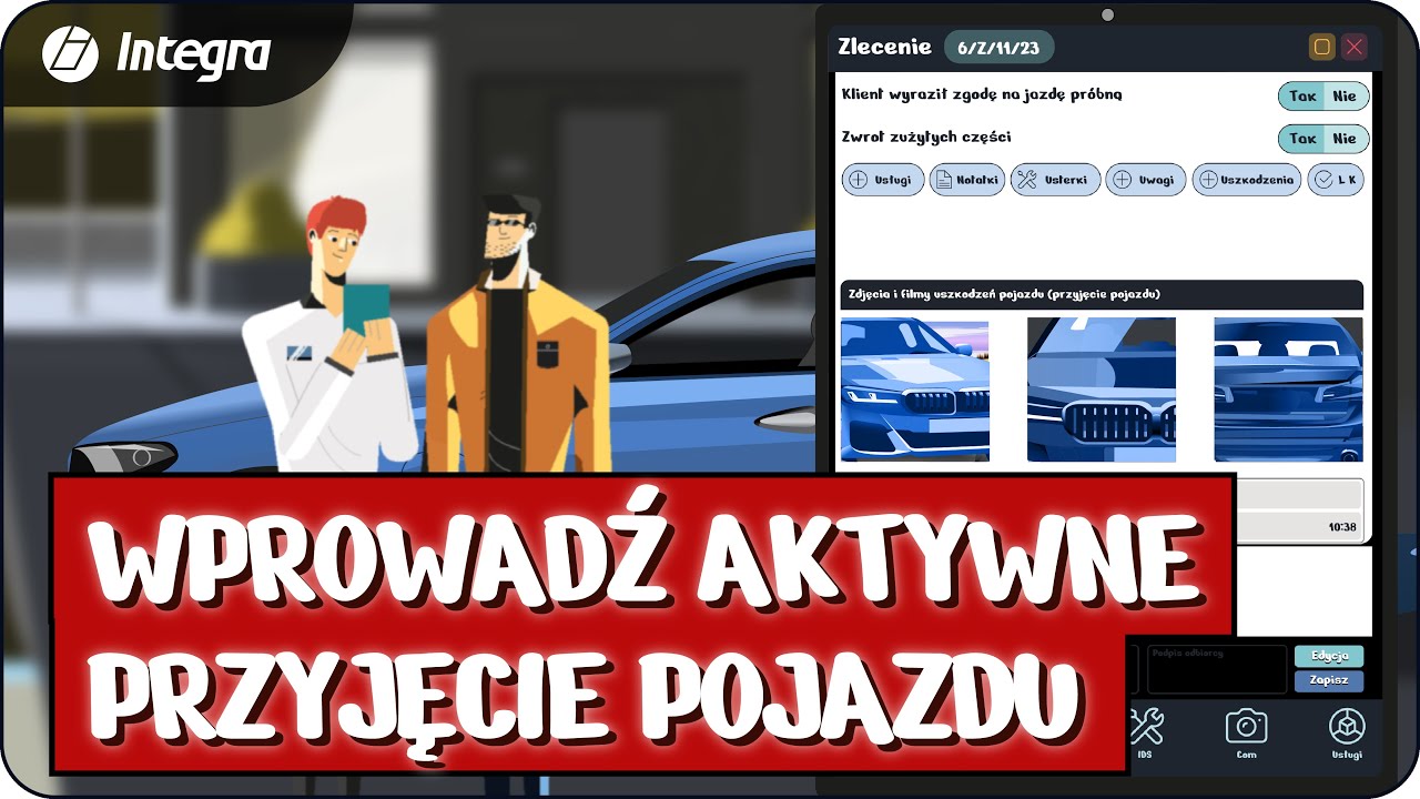Jak usprawnić przyjęcie pojazdu do serwisu? Aplikacja do warsztatu samochodowego Integra