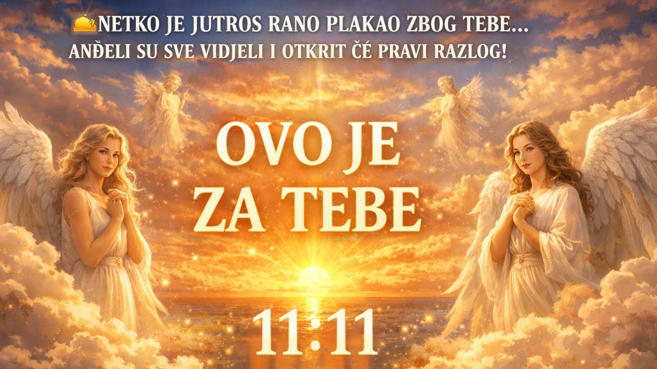 🌅NETKO JE JUTROS RANO PLAKAO ZBOG TEBE... ANĐELI SU SVE VIDJELI I OTKRIT ĆE PRAVI RAZLOG!😭