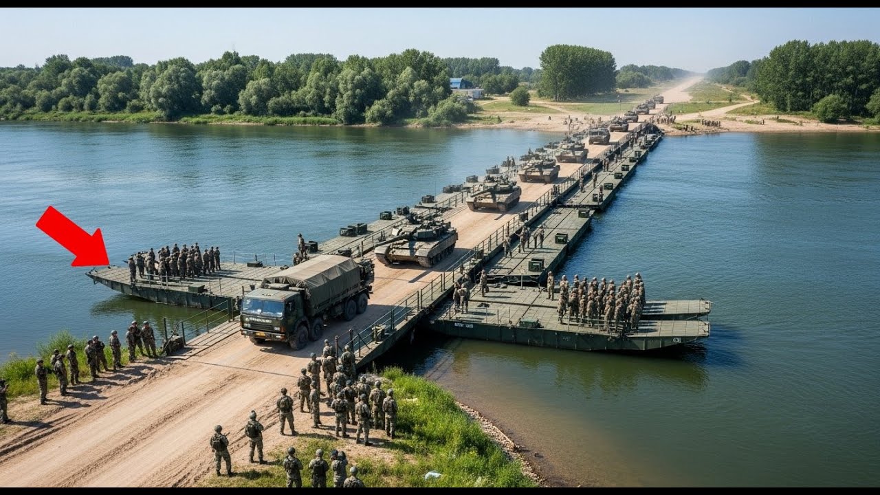 3 Amphibious Rig Builds 400ft Bridge in 20 Minutes (Full Exercise)