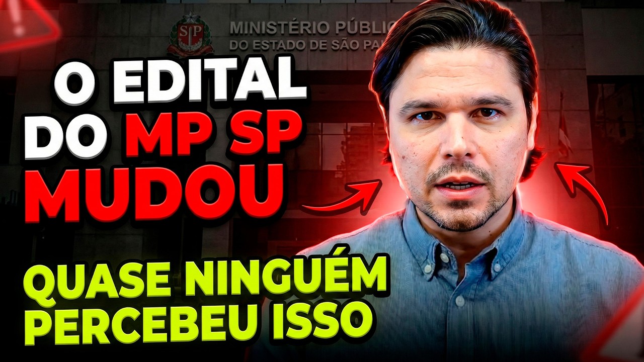 Seis temas novos no Edital do MP SP que você não percebeu! | Prof. Gustavo Cordeiro