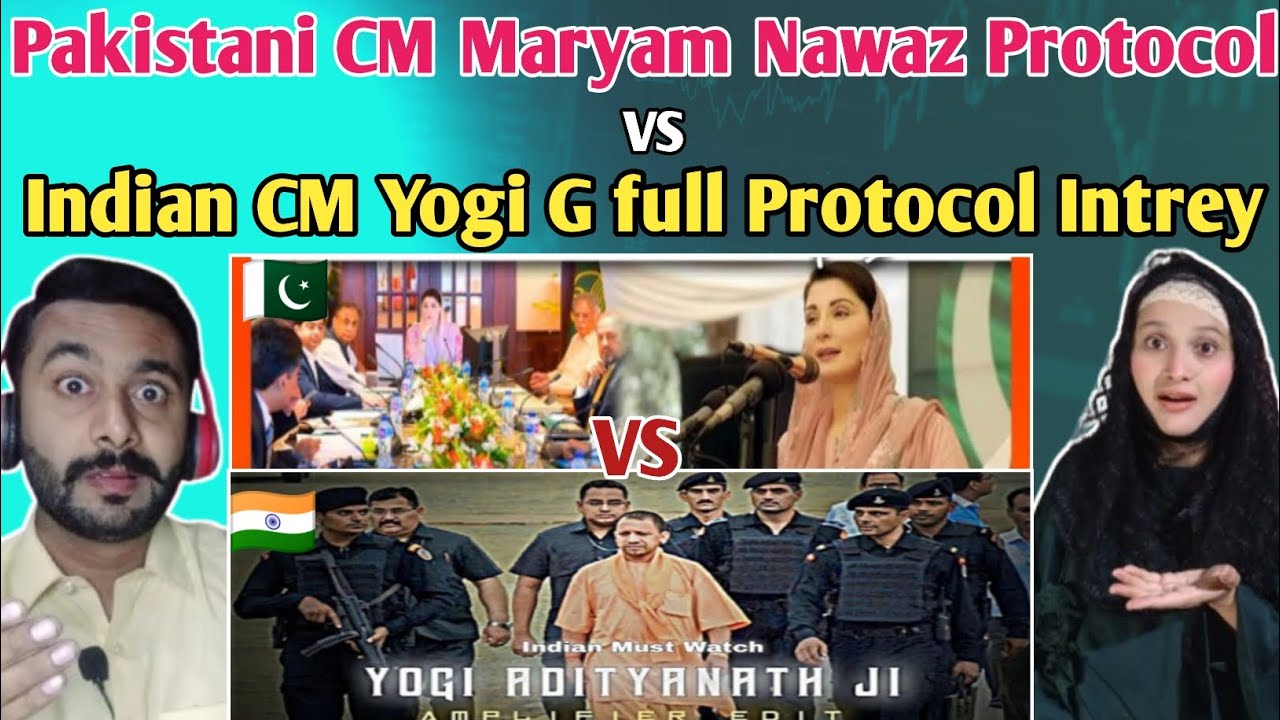 Pakistani CM Maryam Nawaz Protocol Intrey VS Indian CM Yogi G full Protocol Intrey | Pak Reaction