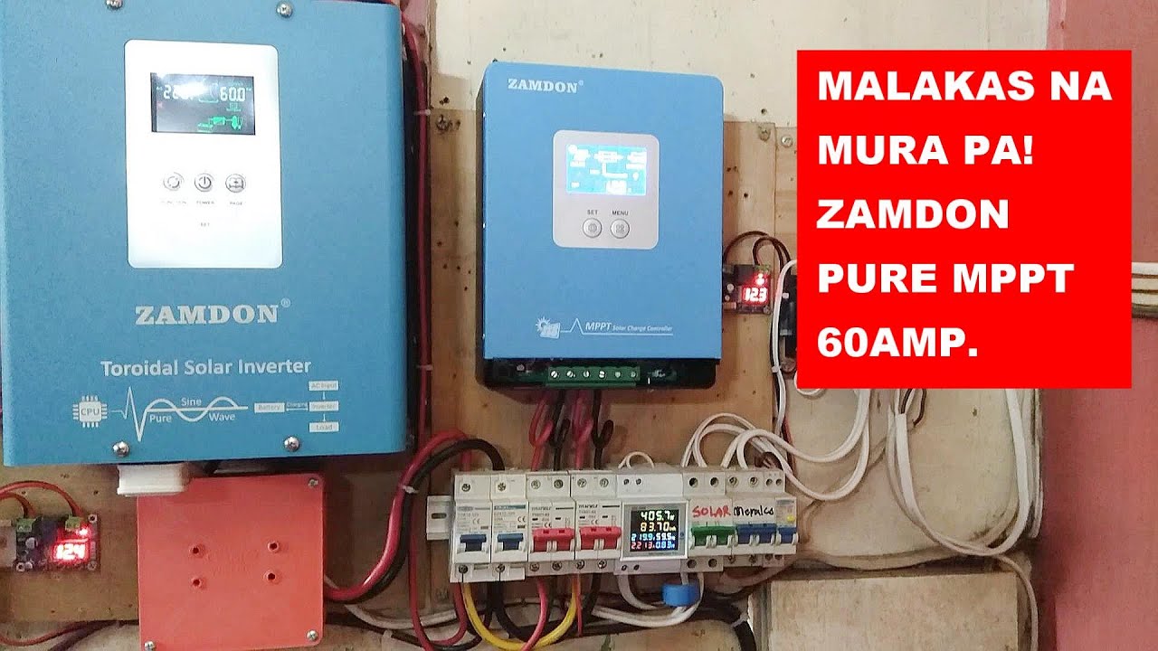 PAANO MAG SETTING NG CHARGE CONTROLLER SA ZAMDON 60AMP