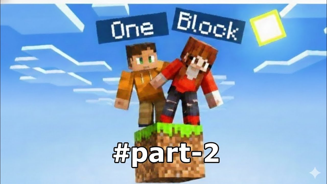 PLAYING ONE BLOCK WITH VOICEOVER PART-2 @Unique_gamez_07⁩ #gaming  #minecraft  #viral #meme #funny