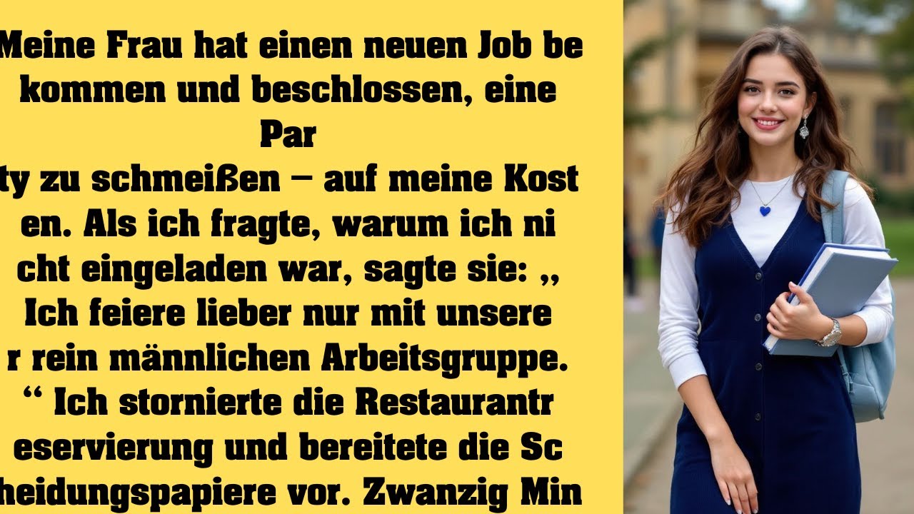 Meine Frau bekam einen neuen Job und feierte mit meinem Geld – warum war ich