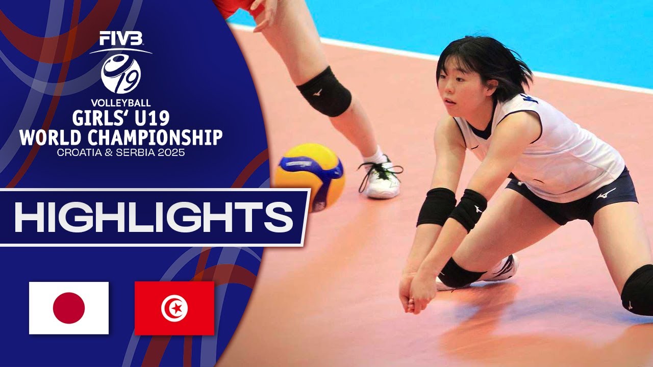 Japan 🇯🇵 vs. Tunisia 🇹🇳  - Highlights | Girls’ U19 World Champs 2025