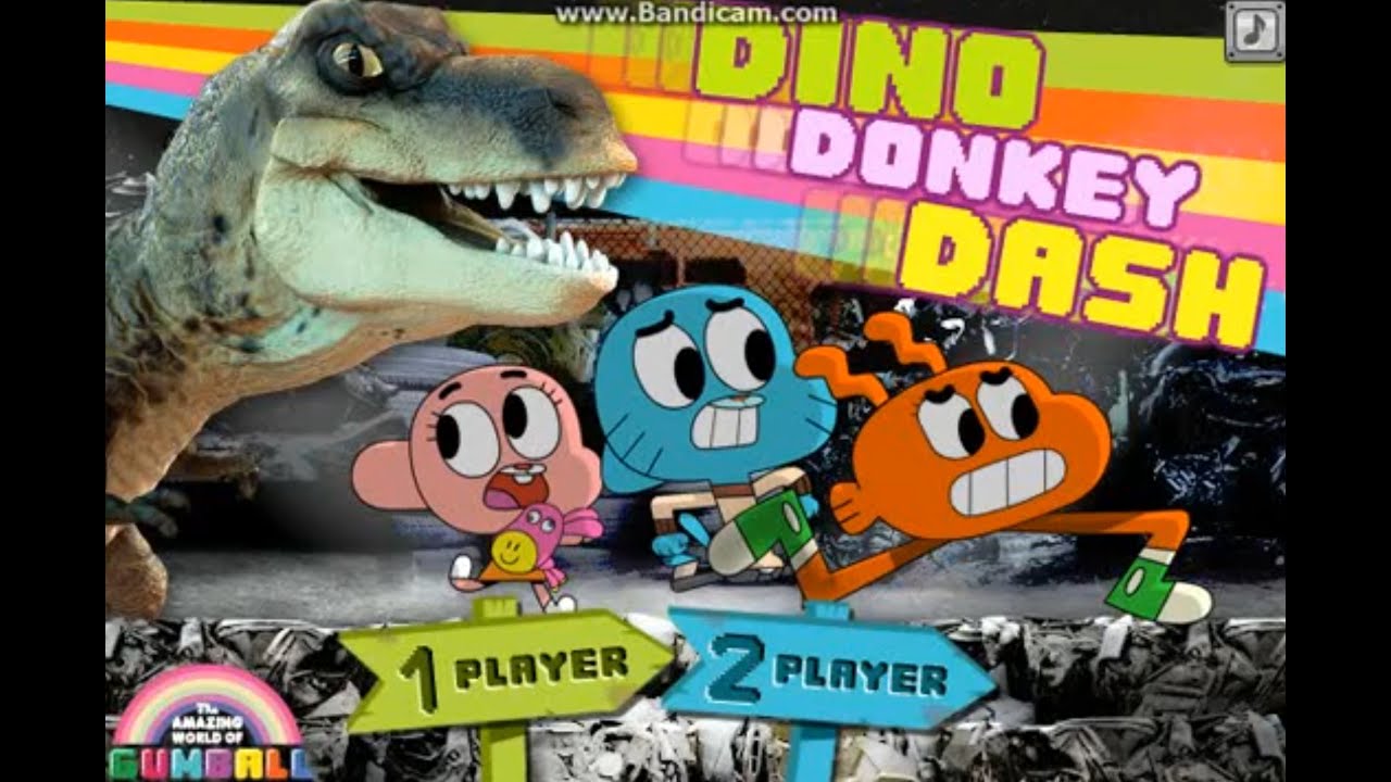 Games: Amazing World of Gumball - Dino Donkey Dash