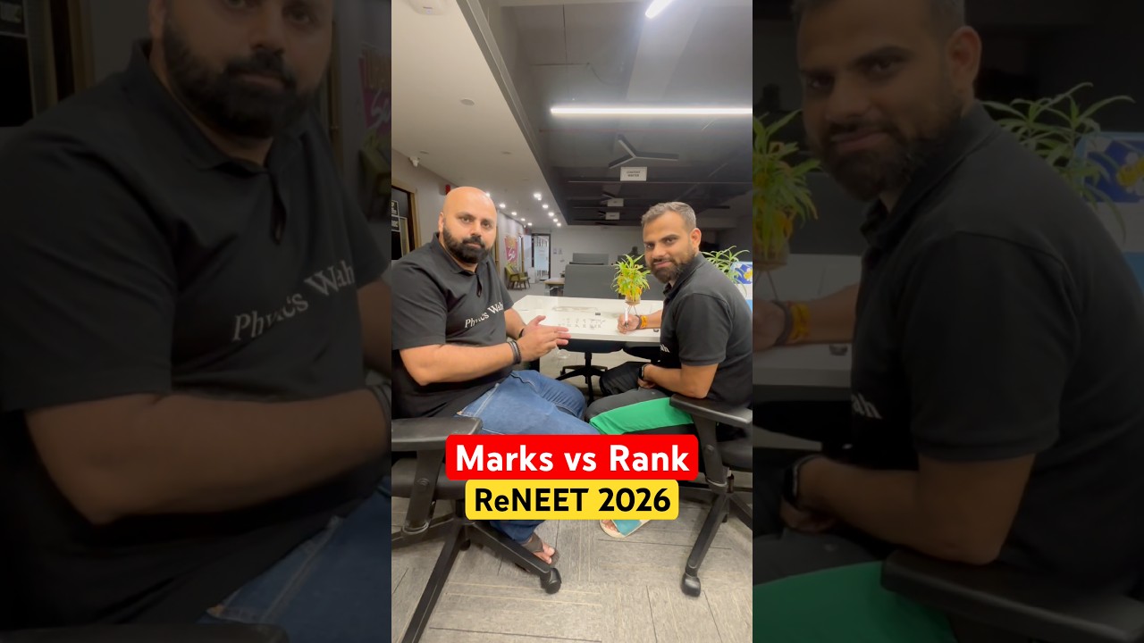 Marks vs Rank - ReNEET 2026🚨 #pw #neet #physicswallah